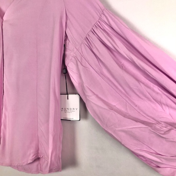 NWT Laundry by Shelli Segal Balloon Sleeve Blouse - Picture 6 of 10